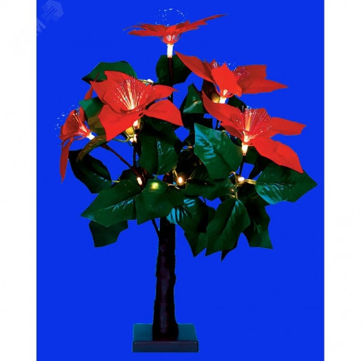 Дерево светодиодное Рождественская звезда на батарейках 3АА (не в/к) 20х50см 20 светодиодов Теплый белый свет ULD-T2850-020/SNA/3AA WARM WHITE IP20 XMAS STAR