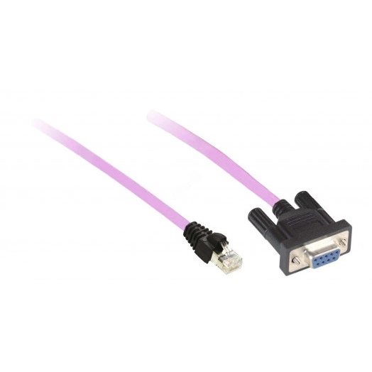 CANOPEN CABLE, 3M, SUB-D 9 FEMALE/RJ45
