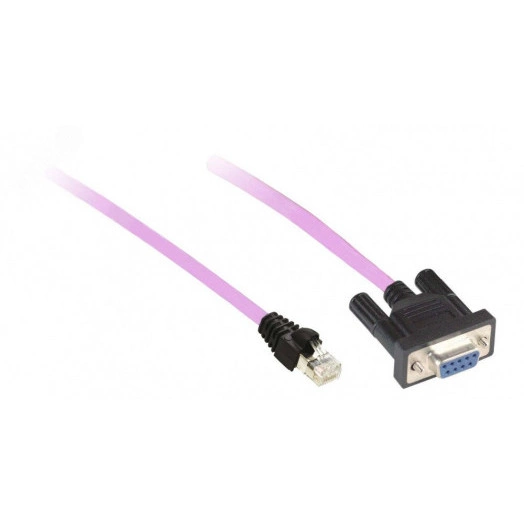 CANOPEN CABLE, 3M, SUB-D 9 FEMALE/RJ45