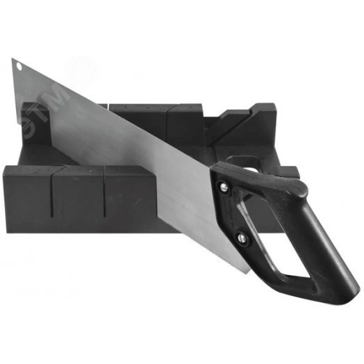 Стусло пластиковое черное с пилой 350 мм