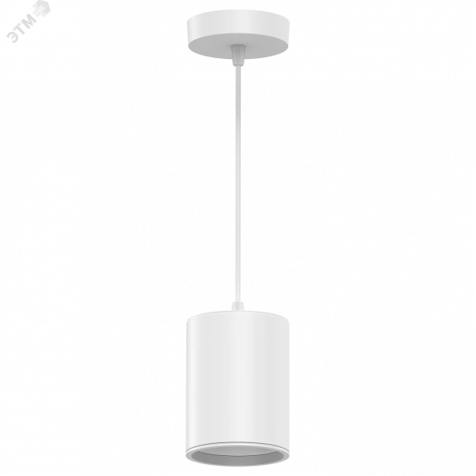 Светильник светодиодный ДПО 12 Вт 650 Лм 4100К цилинндр на подвесе 170-240 В 79х100 мм IP20 белый LED Overhead Gauss