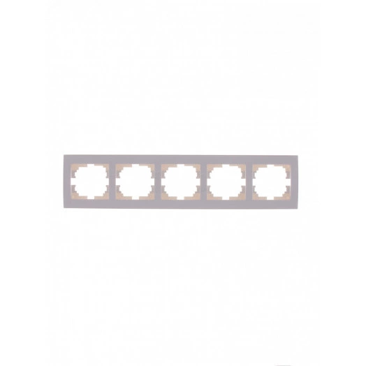 Рамка RAIN 5-ая горизонтальная белая с боковой вставкой