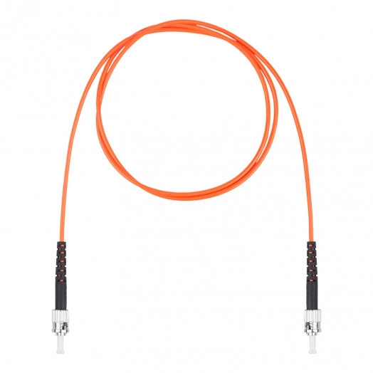 Шнур оптический коммутационный (патч-корд), ST-ST симплекс simplex OM2, нг(А)-HF, оранжевый, 2,0 м
