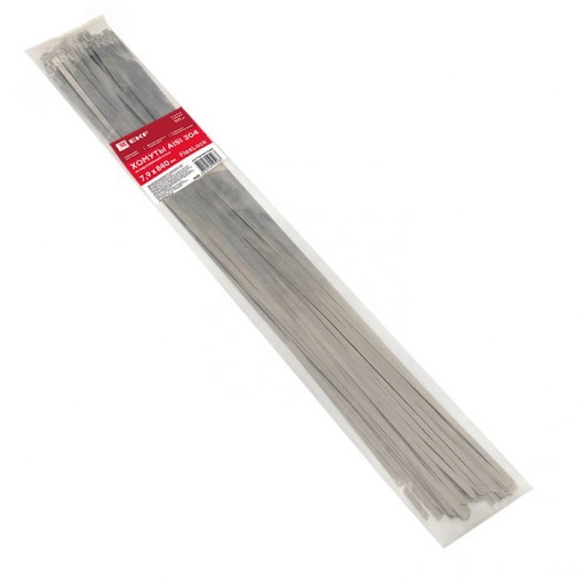 Хомут AISI 304 из нержавеющей стали, 7.9x840 (100 шт.) FlexLock PROxima
