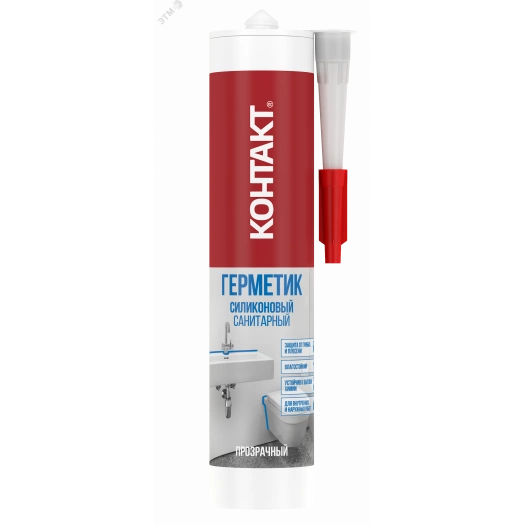 Герметик силиконовый санитарный прозрачный 280 мл