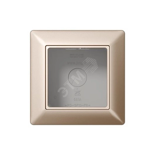 Коробка для накладного монтажа 1-я с негорючим основанием, в комплекте с рамкой  для установки устройств и накладок серии A  для горизонтальной/вертикальной установки  Серия- AS500  Материал- дуропласт  Цвет- шампань