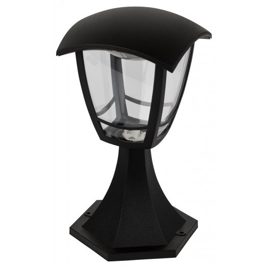 Садово-парковый светильник ЭРА ДТУ 07-8-001 Валенсия черный 4 гранный напольный IP44 светодиодный 8Вт 6500K