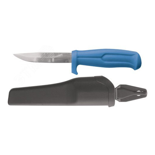 Нож строительный, нержавеющая сталь, пластиковая ручка, лезвие 100 мм