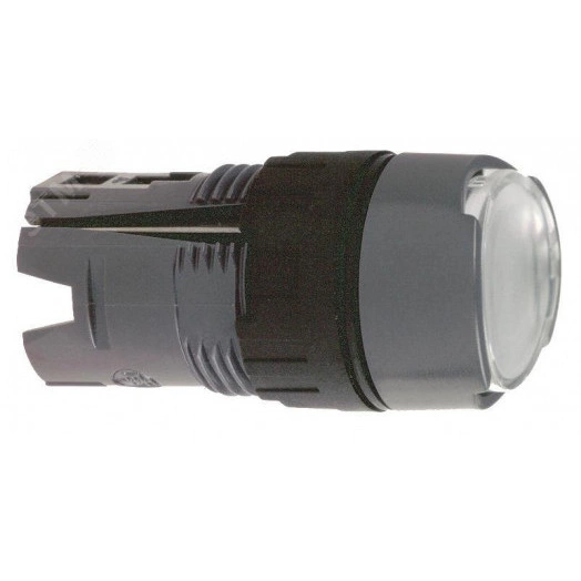 Головка кнопки круглая с подсветкой белая