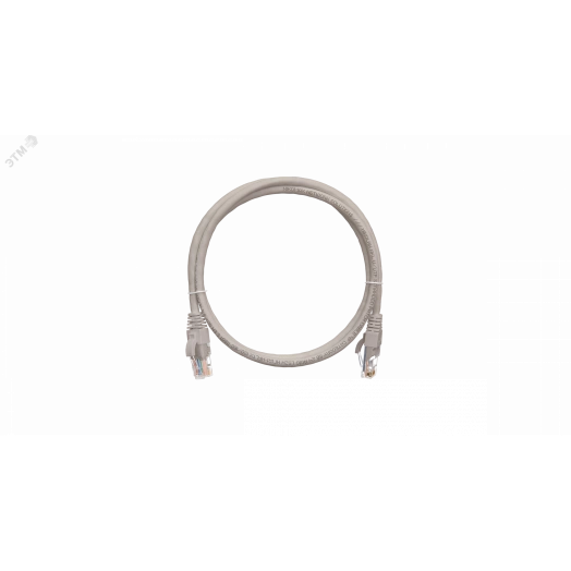 Шнур U/UTP 4 пары, Кат.5e, 2хRJ45/8P8C, T568B, 7х0,205мм, LSZH, желтый, 1,5м