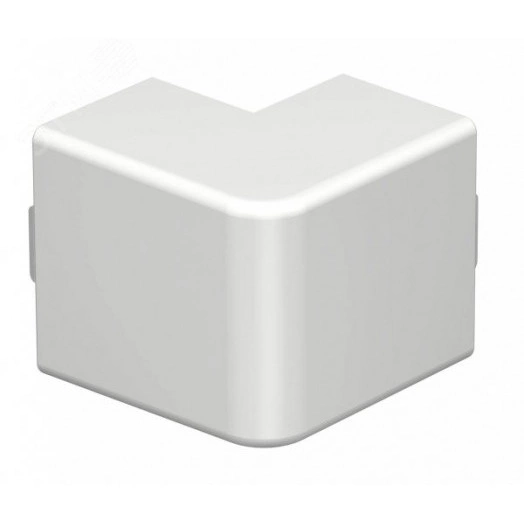 Крышка внешнего угла кабельного канала WDK 30x45 мм (ПВХ, белый)