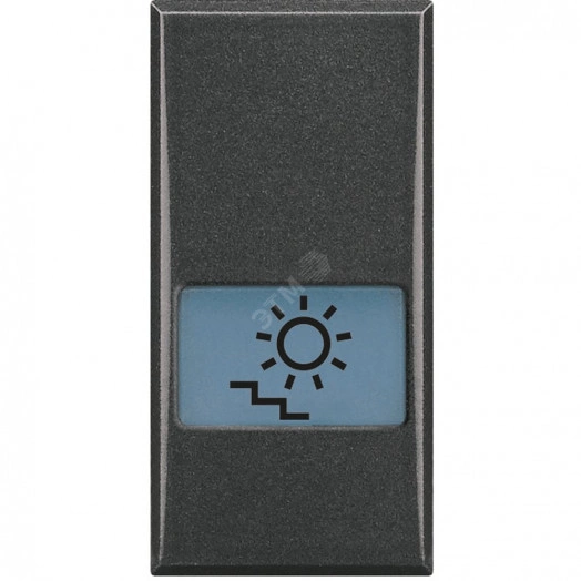 Axolute Клавиши с подсветкой для выключателей AXIAL 1 модуль символ подсветка лестницы антрацит