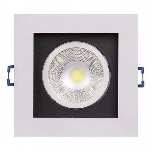 Светильник светодиодный ДВО-8W 4000K карданный 480Лм 55° IP40 белый