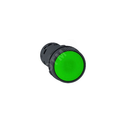 Кнопка зеленая с фиксацией 22мм но+нз