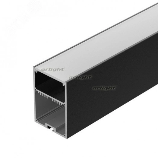 Профиль с экраном SL-LINE-4970-2500 BLACK+OPAL (ARL, Алюминий)