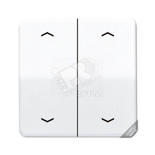 Клавиши для сдвоенной кнопки BCU  светло-серые