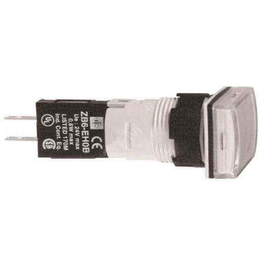 Лампа сигнальная 16ММ 12-24В белая с диодом