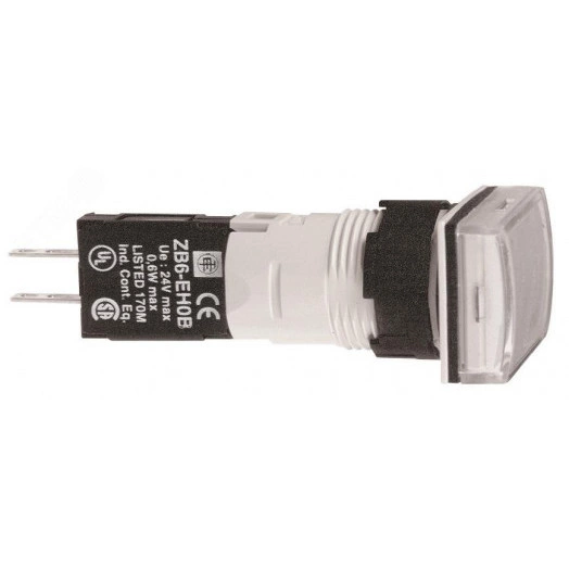 Лампа сигнальная 16ММ 12-24В белая с диодом