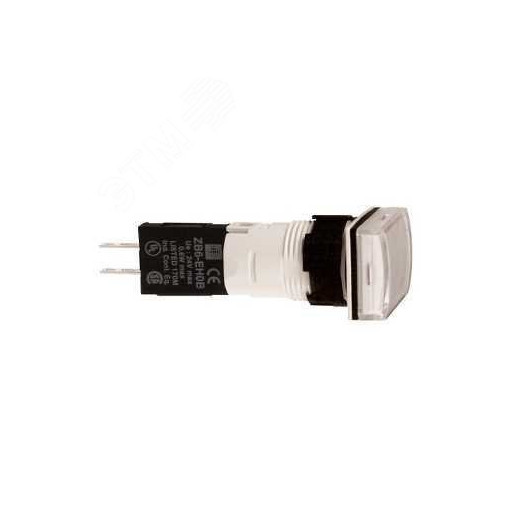Лампа сигнальная 16ММ 12-24В белая с диодом