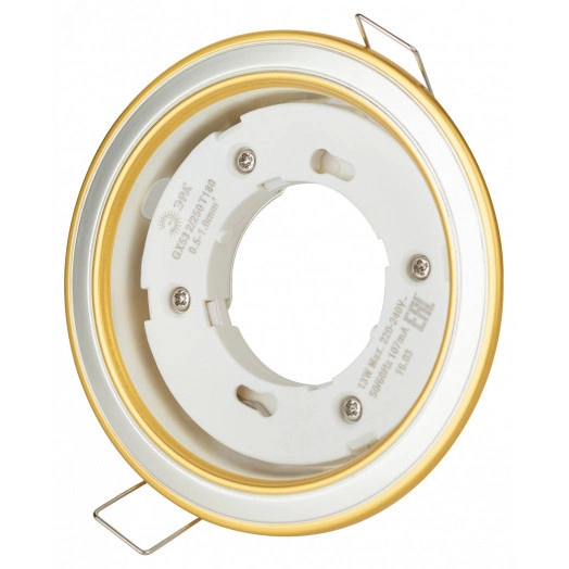 Светильник под лампу Gx53,220V, 13W, сатин никель/золото KL35 SN/G  ЭРА
