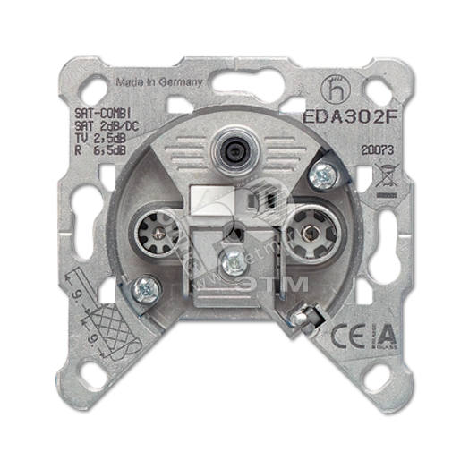 Розетка тв-спутник SAT-TV-FM  оконечная. Механизм.