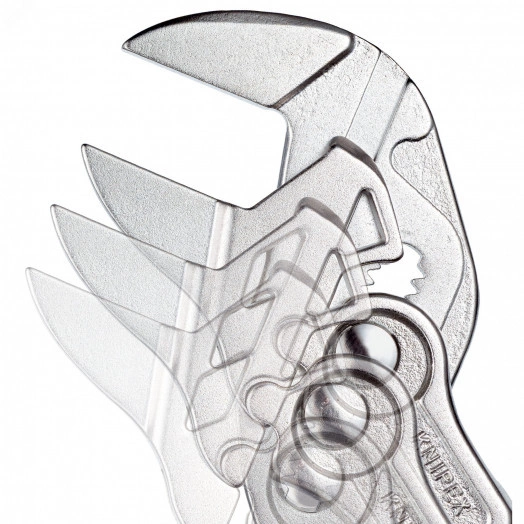 Клещи переставныеавные - гаечный ключ 27 мм (1) L-150 мм Cr-V хромированные обливные рукоятки KN-8603150