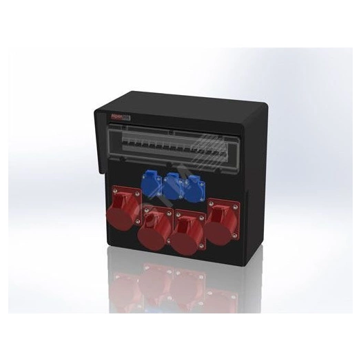 Устройство распределительное AlpenBox 0230005 настенное твердая резина IP44 40A корпус 370х370х203