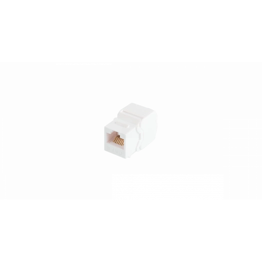 Модуль Keystone, Кат.6, RJ45/8P8C, 180 градусов, самозажимной, неэкран., белый