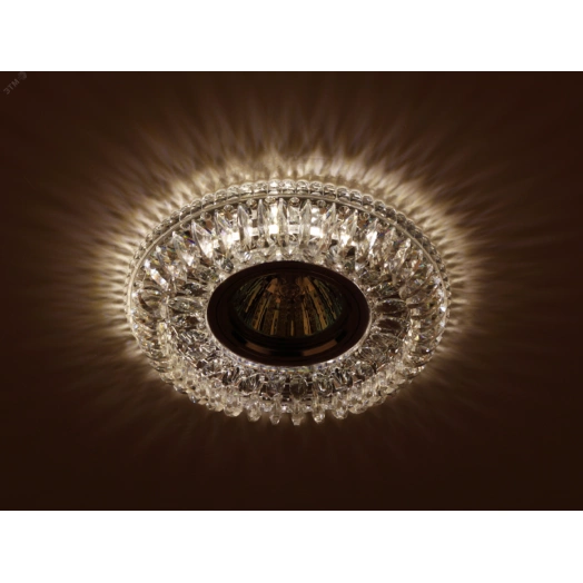 Светильник встраиваемый KL40 SL/GD/1 алюминевый  MR16 12V/220V  50W золото/серебро ( ЭРА