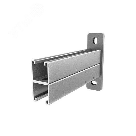 Консоль СТРАТ двойная 41х41, база 1000, толщ. 2,5 мм, гальван. цинк