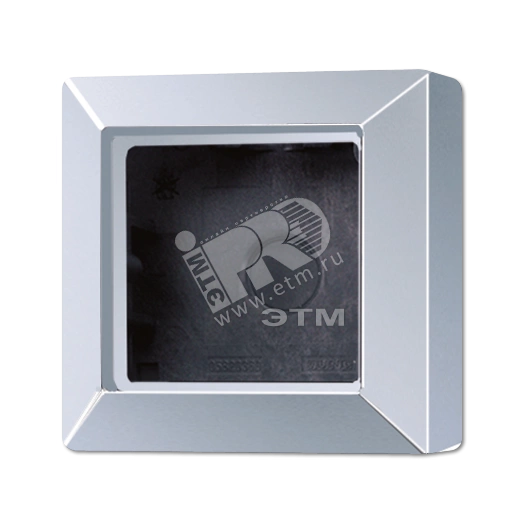 Коробка для накладного монтажа 1-я с негорючим основанием, в комплекте с рамкой  для установки устройств и накладок серии A  для горизонтальной/вертикальной установки  Серия- AS500  Материал- дуропласт  Цвет- алюминий