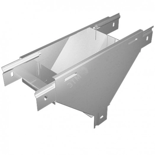 T-отвод вертикальный 80*400 вниз c разворотом     трассы на 90гр. ПЛЮС