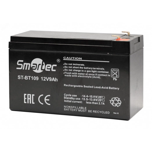 Аккумулятор 12 В, 9 Ач