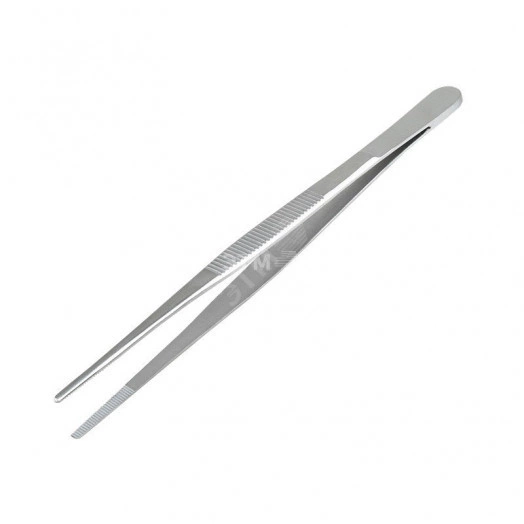 Пинцет прямой, рифленый 155 мм