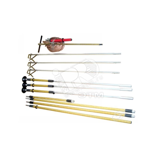 Заз.для ВЛ до 10кВ ЗПЛ-10-1Ш 8м 25кв.мм 1штанга