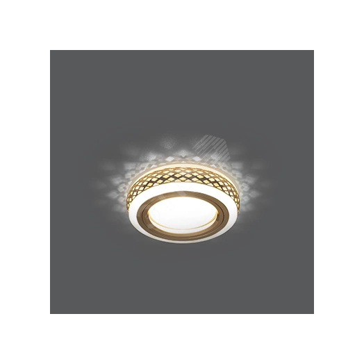 Светильник Backlight BL084 Кругл. Золото/Белый, Gu5.3, 3W, LED 3000K 1/30