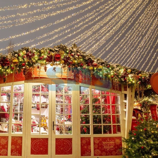 Гирлянда профессиональная Кластер 10 м, 200 LED, черный каучук, IP67, соединяемая, цвет свечения теплый белый NEON-NIGHT