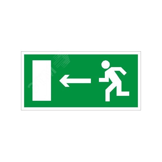 Пиктограмма ПЭУ 001 Выход налево (135х260) SIRAH IP65