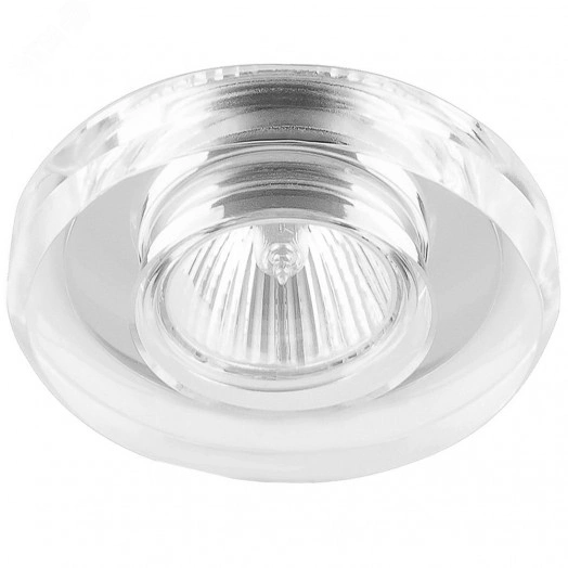 Светильник ИВО-50w 12в G5.3 серебро/серебро