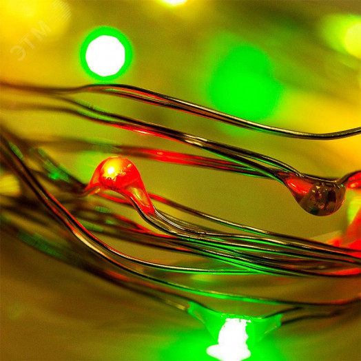 Гирлянда Роса с трансформатором 50 м, 500 LED, цвет свечения мультиколор