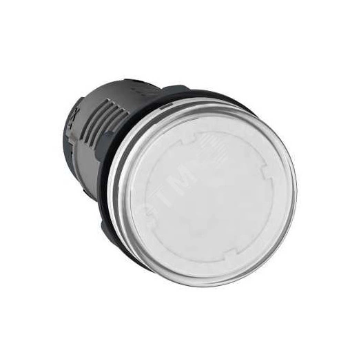 Лампа сигнальная белая LED 220В DC