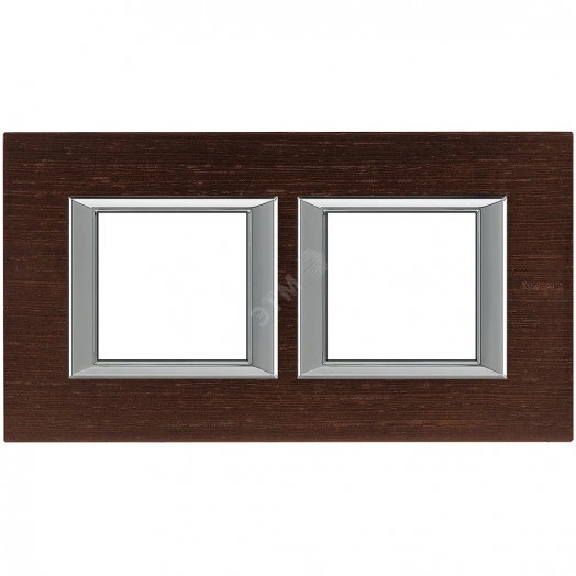 Axolute Рамка 2х2 поста 71мм горизонтальная венге
