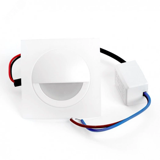 Светильник светодиодный ДВО-3w 4000К 210Лм квадратный белый