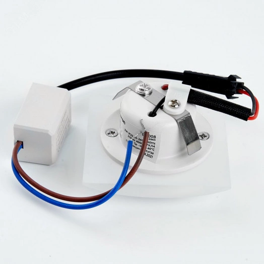 Светильник светодиодный ДВО-3w 4000К 210Лм квадратный белый