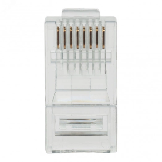 Коннектор (вилка) UTP кат.6 8P8C универсальная, 15U', 3 зубца, упак 100 шт DR-3003 DATAREX
