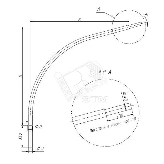 Кронштейн ТАНС.41.246.000 (1.К1-2,0-2,5-Ф3-ц)