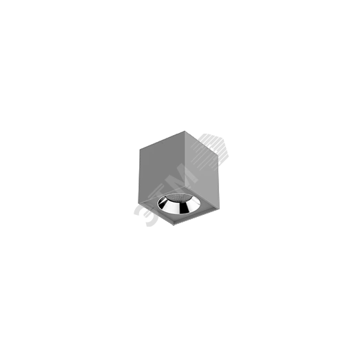 Светильник светодиодный ДПО-36Вт IP20 3200Лм 4000К DL-02 Cube серый матовый ВАРТОН