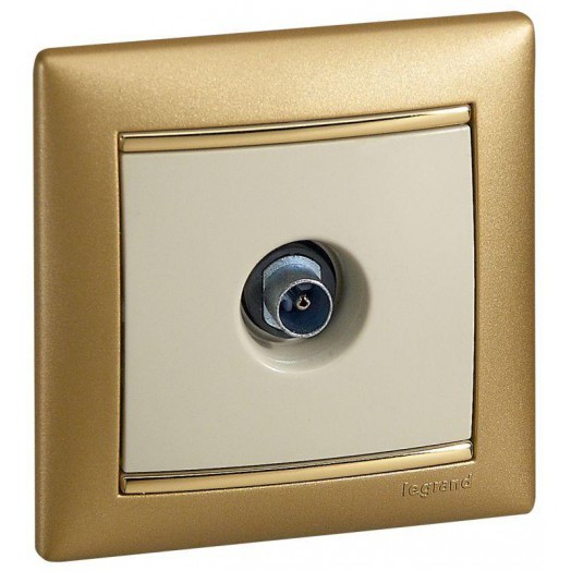 Механизм розетки TV СП Valena 1.5дБ сл. кость Leg 774329