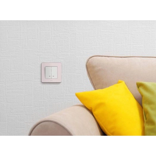 Механизм выключателя 2-кл. Inspiria 10А IP20 250В 10AX с подсветкой / индикацией бел. Leg 673630