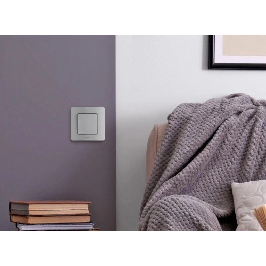 Механизм выключателя 1-кл. Inspiria 10А IP20 250В 10AX алюм. Leg 673602